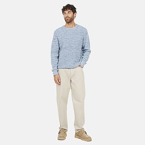 Brave Soul Mens Crew Neck Jumper (Size M) - Baby Blue