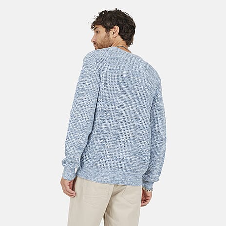 Brave Soul Mens Crew Neck Jumper (Size M) - Baby Blue
