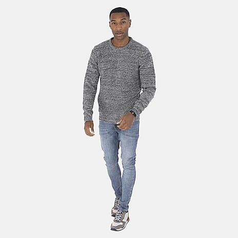 Brave Soul Acrylic Jumper - Jet Black