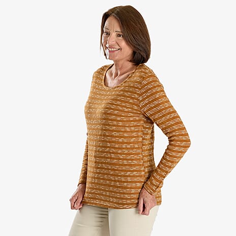 Sugar Crisp Full Sleeve Blouse (Size - XL) - Mustard