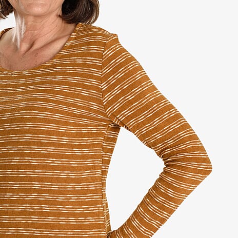 Sugar Crisp Full Sleeve Blouse (Size - XL) - Mustard