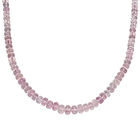 Luxoro  14K Rose Gold  AAA   Morganite  Necklace (Size - 18) 105.00 ct,  Gold Wt. 1.87 Gms  105.000  Ct.