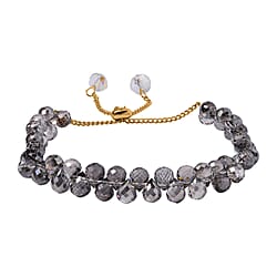 Grey & White Mystic Color Crystal Bracelet