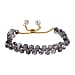 Champagne AB Color & White Crystal Bracelet