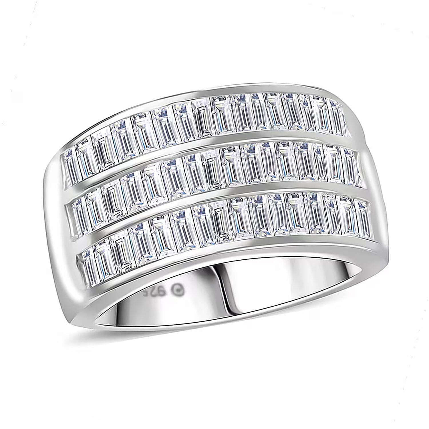 Luxuriant Diamond - Lab Grown Diamond (I1-G-H) Ring in Sterling Silver 1.16 Ct, Silver Wt. 6.24 Gms.