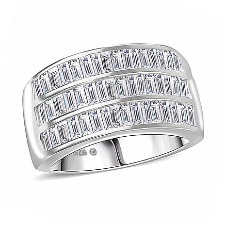 Luxuriant Diamond - Lab Grown Diamond (I1-G-H) Ring in Sterling Silver 1.16 Ct, Silver Wt. 6.24 Gms.