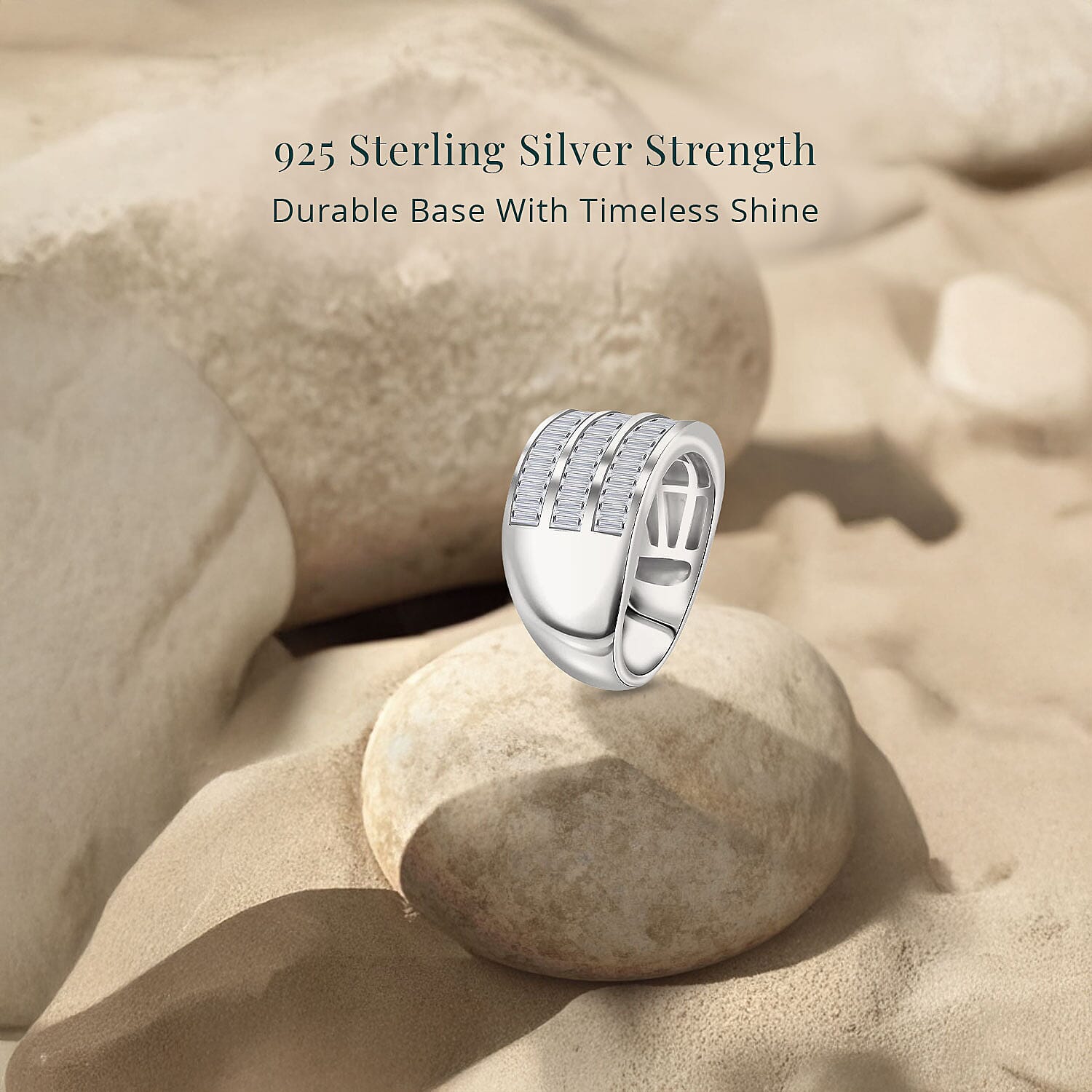 Luxuriant Diamond - Lab Grown Diamond (I1-G-H) Ring in Sterling Silver 1.16 Ct, Silver Wt. 6.24 Gms.