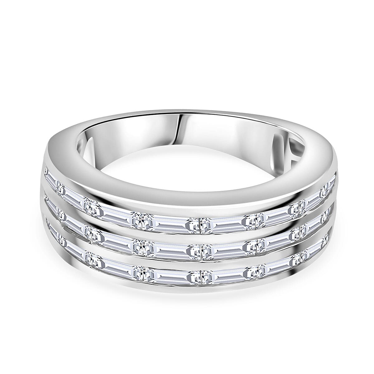 Luxuriant Diamond - Lab Grown Diamond (I1-G-H) Ring in Sterling Silver 1.32 Ct.