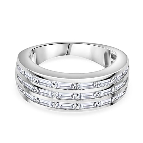 Luxuriant Diamond - Lab Grown Diamond (I1-G-H) Ring in Sterling Silver 1.32 Ct.