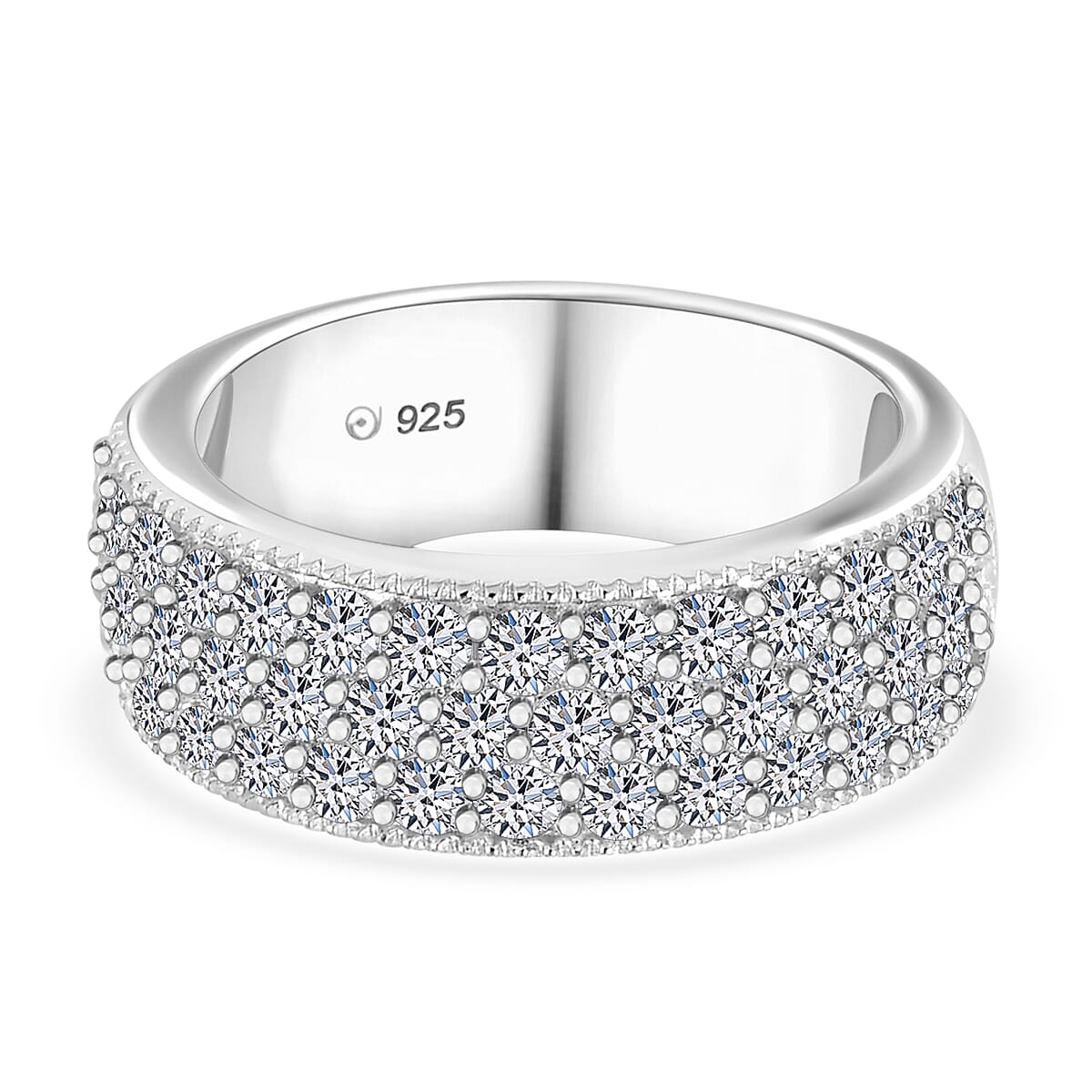 Luxuriant Diamond - Lab Grown Diamond (VS-F-G) Ring in Sterling Silver 1.72 Ct