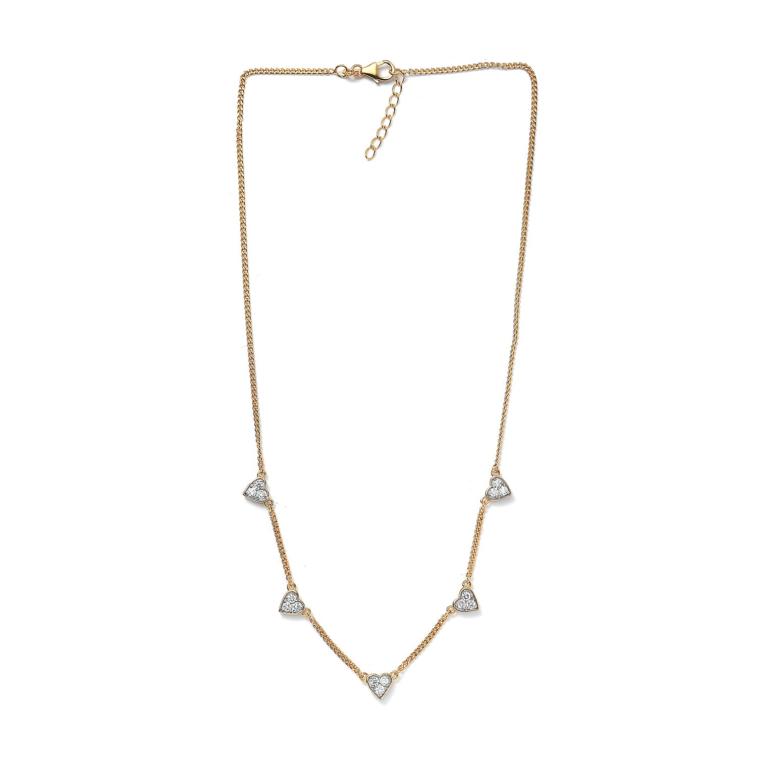 Luxuriant Diamond - Lab Grown Diamond SI-G-H Necklace (Size - 19) in Sterling Silver 1.00 Ct.