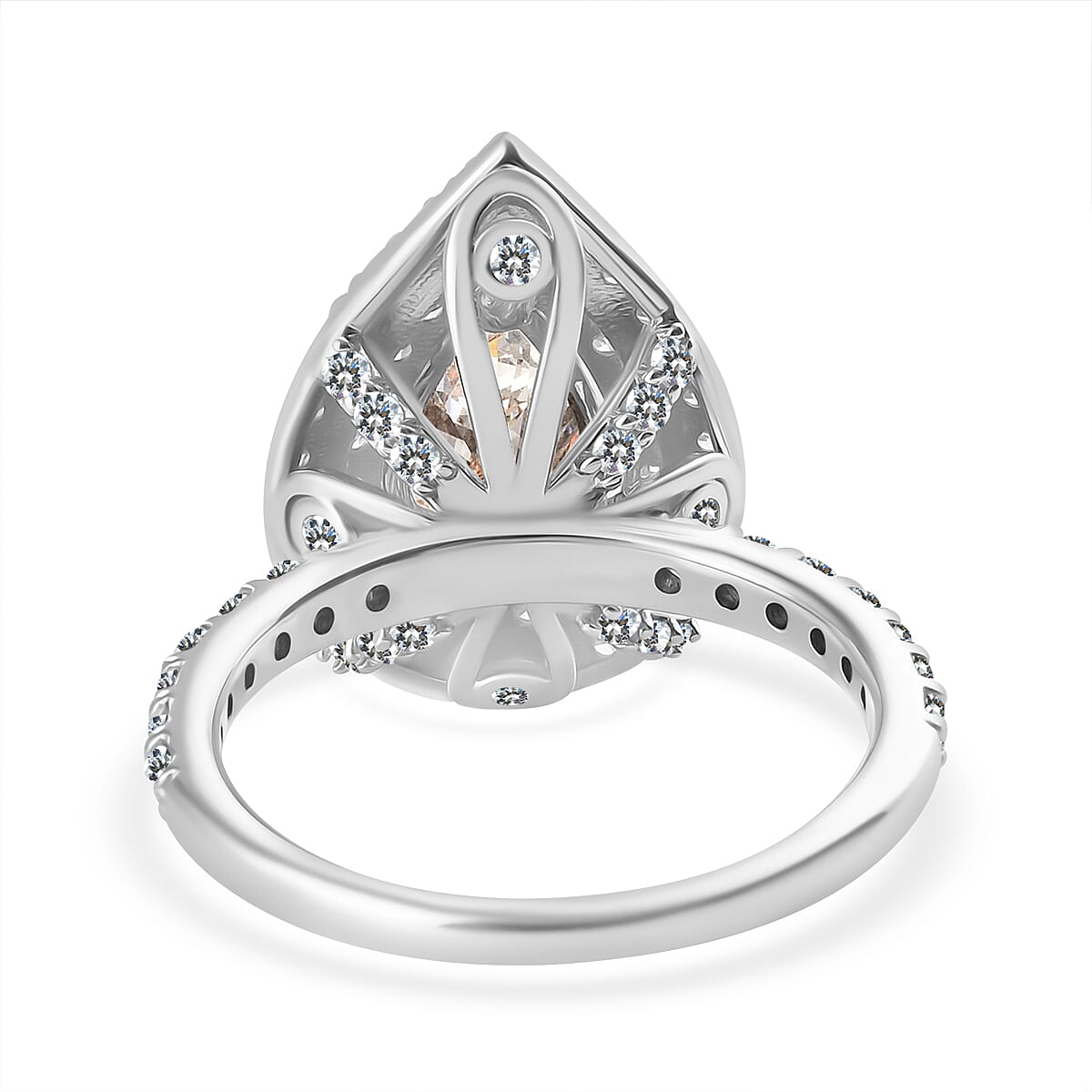 Luxuriant Diamond Pink & White Lab Grown Diamond (VS-SI-GH) Ring 2.50 Ct in 14K White & Rose Gold