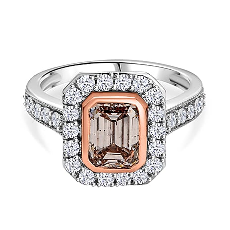 Luxuriant - 14K White & Rose Gold (VS-SI) Pink & White Lab Grown Diamond (I1-GH) Ring 2.74 Ct.