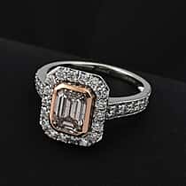 LUXURIANT 14K White and Rose Gold (VS-SI) Pink and White Lab Grown Diamond (I1/G-H) Ring 2.75 Ct.
