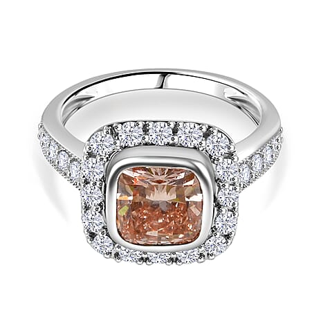 Luxuriant Diamond - 14K White & Rose Gold (VS-SI-GH) Lab Grown Pink & White Diamond Ring 2.77 Ct.