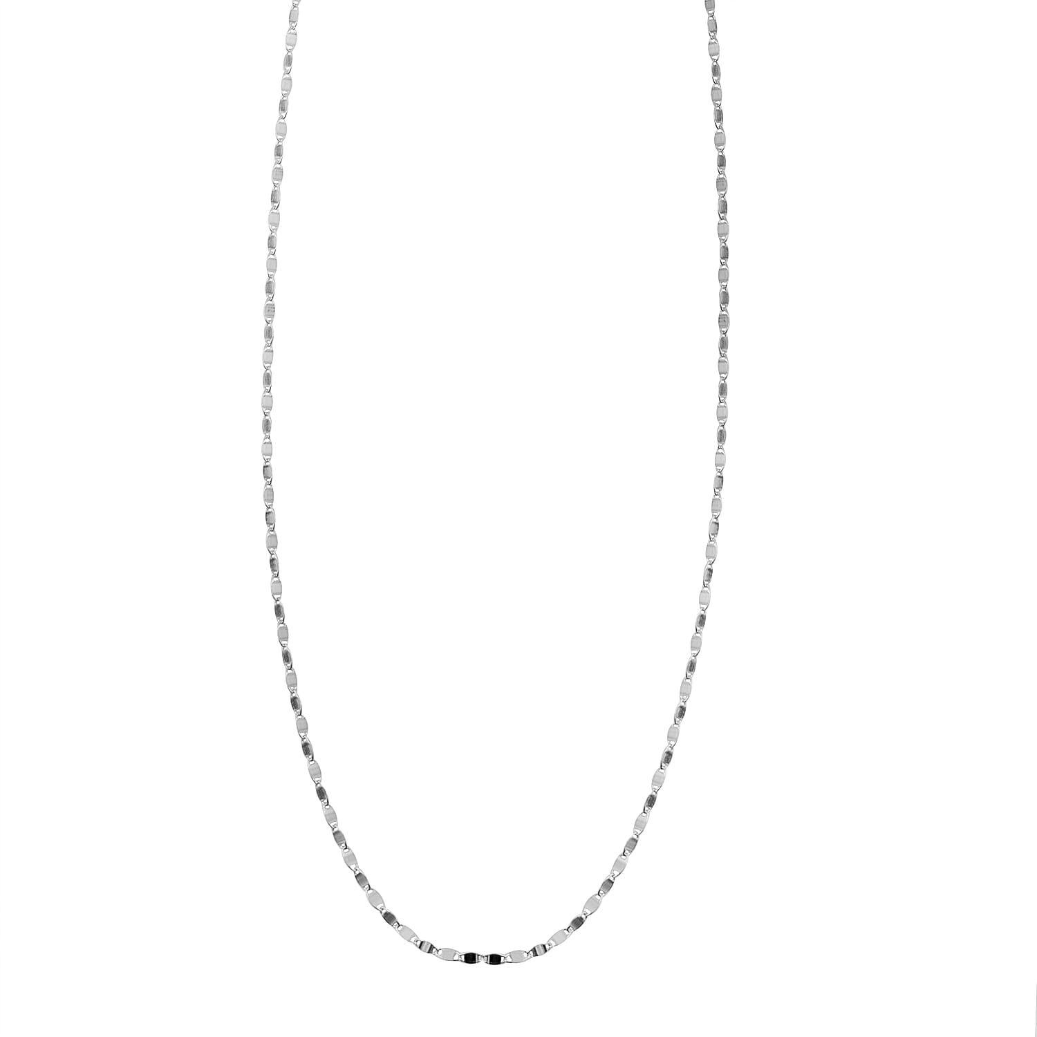 Hatton Garden Closeout - Rhodium Overlay Sterling Silver Confetti Necklace (Size - 24) With Lobster Clasp