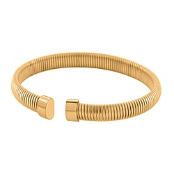 Designer Inspired - Tubogas Bangle (Adjustable) - Gold Tone