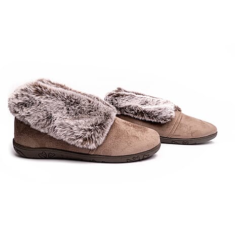 Ladies Slipper (Size 5) - Taupe