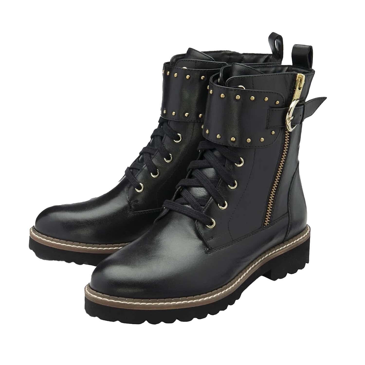 Lotus Leather Foster Ankle Boots