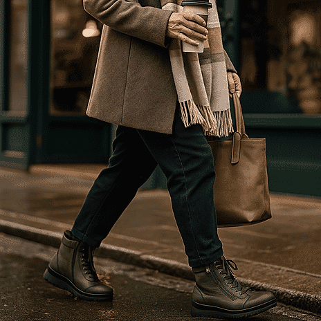 Lotus Leather Corsica Ankle Boots (Size 4) - Khaki