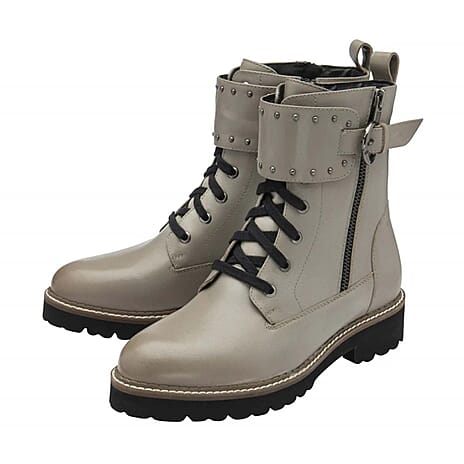 Lotus Leather Foster Ankle Boots (Size 4) - Clay
