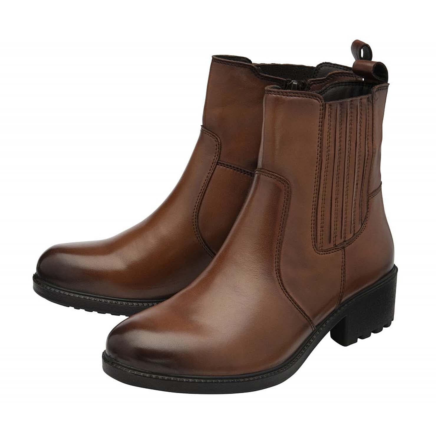 Lotus Leather Axelle Pull-On Ankle Boots