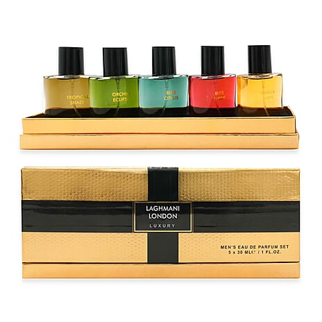 Fine Perfumery Laghmani London Luxury Mens Perfume (Inc. 5X30ml Mens EDP) Gift Set