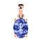 Tanzanite Solitaire Pendant in Platinum Overlay Sterling Silver 1.350 Ct