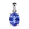 14K White Gold AA Tanzanite Solitaire Pendant 1.35 ct.