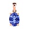 14K Rose Gold AA Tanzanite Solitaire Pendant 1.35 ct.