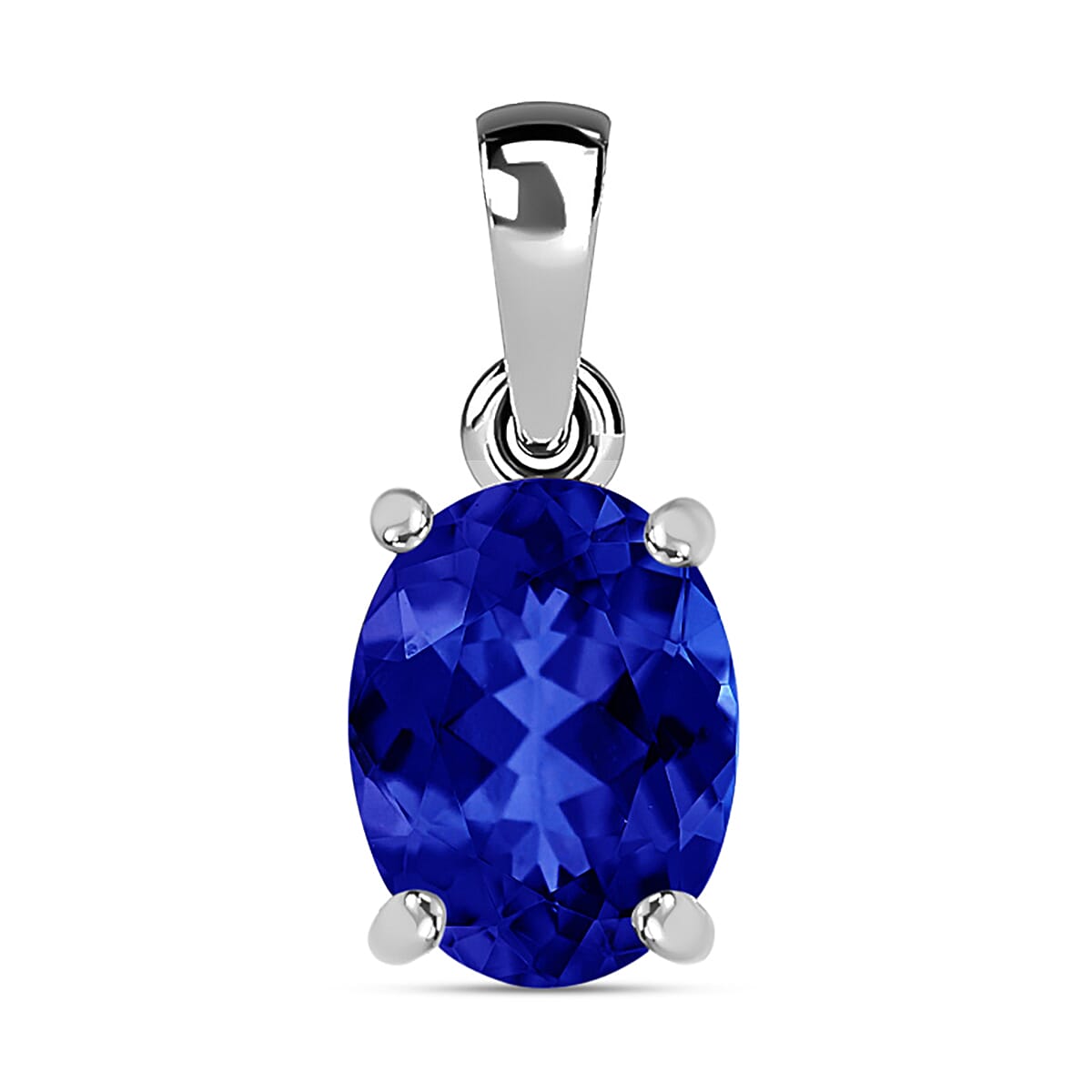 950 Platinum  AAAA  Tanzanite  Solitaire Pendant 1.35 ct,  Platinum Wt. 2.75 Gms  1.350  Ct.