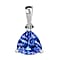 14K White Gold Tanzanite Solitaire Pendant, 1.45 Ct