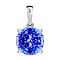 14K Rose Gold AA Tanzanite Solitaire Pendant 3.70 ct.