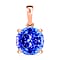 14K White Gold AA Tanzanite Solitaire Pendant 3.90 ct.