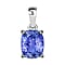 14K Rose Gold Tanzanite Solitaire Pendant 5.00 ct.