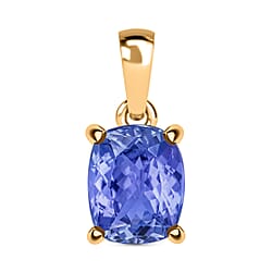 14K Rose Gold Tanzanite Solitaire Pendant 5.00 ct.