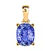 14K Rose Gold Tanzanite Solitaire Pendant 5.00 ct.
