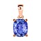 14K White Gold Tanzanite Solitaire Pendant 5.00 ct.