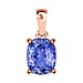 14K Rose Gold Tanzanite Solitaire Pendant 5.00 ct.