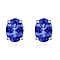 18K Rose Gold Tanzanite Solitaire Stud Push Post Earring in Gold Wt. 1.45 grams, 1.60 Ct