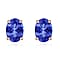 18K Rose Gold Tanzanite Solitaire Stud Push Post Earring in Gold Wt. 1.45 grams, 1.60 Ct