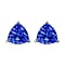 18K White Gold AAA Tanzanite Solitaire Stud Push Post Earrings 1.60 ct.