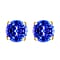 18K Yellow Gold AAA Tanzanite Solitaire Stud Push Post Earrings 1.60 ct.