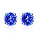   14K Yellow Gold AA Tanzanite Solitaire Stud Push Post Earring in Gold Wt. 2.7 grams, 2.90 Ct