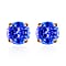 14K Yellow Gold AA Tanzanite Solitaire Stud Push Post Earring in Gold Wt. 2.7 grams, 2.90 Ct