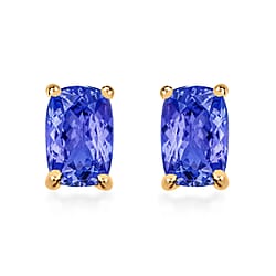 18K Rose Gold AAA Tanzanite Earrings 1.12 ct.