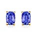 18K Rose Gold AAA Tanzanite Earrings 1.12 ct.