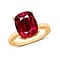 14K Gold Rubellite Solitaire Ring in Gold 