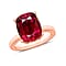 18K Gold AAA Rubellite Solitaire Ring in Gold