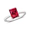 14K Gold Rubellite Solitaire Ring in Gold